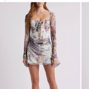 Mistress Rocks Abstract Corset Dress